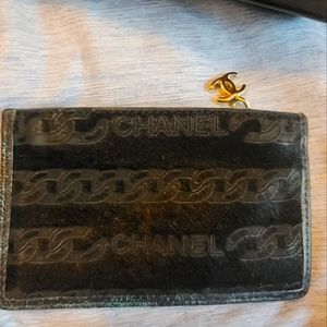 Chanel rare pony hair coin purse vintage